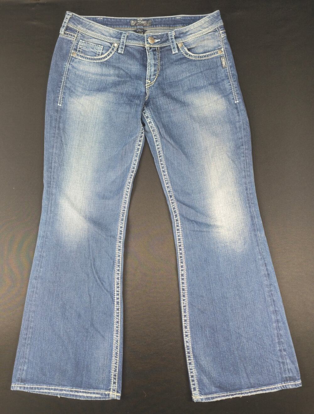 Silver Jeans Lola Bootcut Jeans Women's W34 L33 Medium Wash Stretch Denim